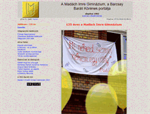 Tablet Screenshot of madach.gondola.hu
